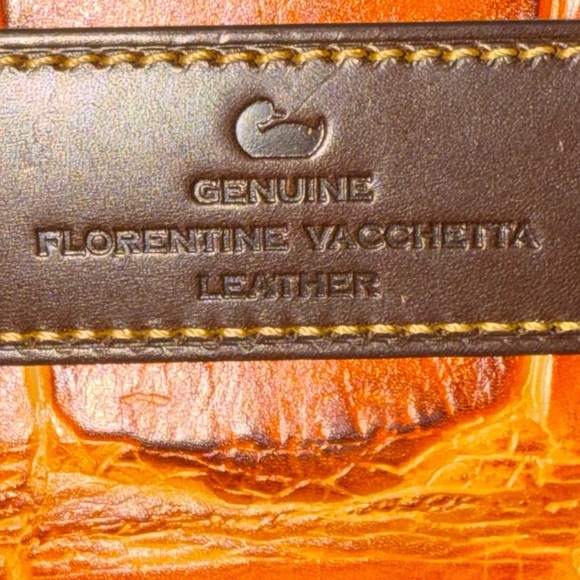 EUC Dooney & Bourke Caiman Camilla Croc-Embossed Leather Tote Bag - Picture 11 of 16